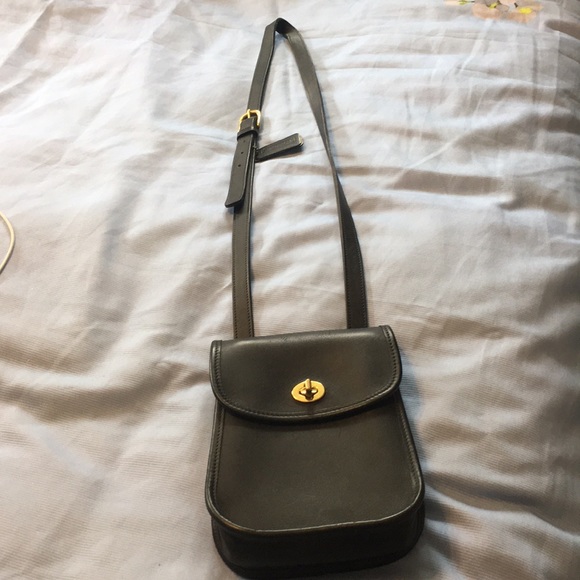 Coach Handbags - Coach black leather crossbody bag